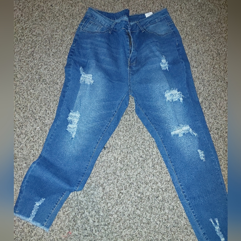Ripped Blue Jeans
